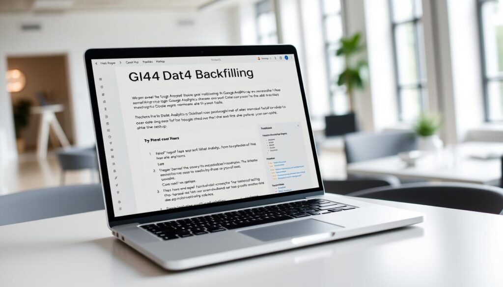 backfill GA4 data after setup